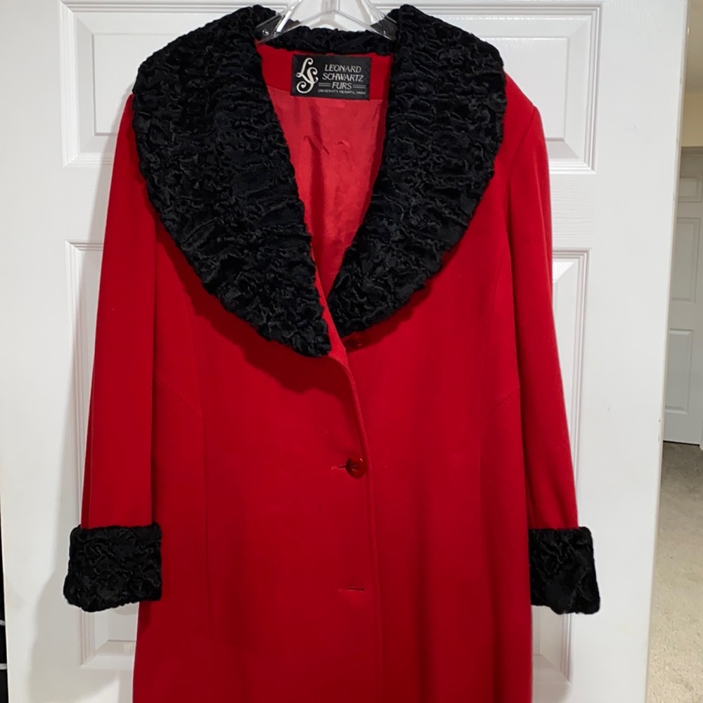 Lambs Wool Red Trench